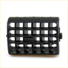 Black plastic vent air trim with grid pattern and textured knob for Mazda B2200 B2600 Ford Ranger
