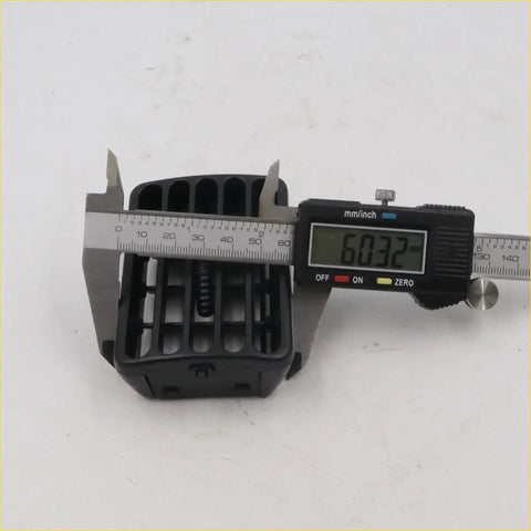 Black plastic vent air trim for Mazda B2000 B2200 B2600 1980-1993 with width measured at 60.32 mm