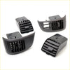 Black plastic vent grille set with adjustable slats and knobs for Isuzu Dmax Holden Rodeo RA GMC Canyon 2002-2012