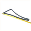 Black rubber vent weatherstrip quarter seal with smooth flexible texture for nissan patrol g60 1960-1980