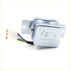 Silver voltage regulator for Nissan Datsun Pulsar 1978-1986 with vera branding and multi-wire connector