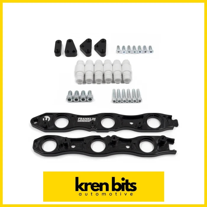 Vr38 Coil Conversion Kit For Nissan Rb Engines Black / Neo Bracket Set Only