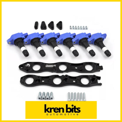 Vr38 Coil Conversion Kit For Nissan Rb Engines Black / Non Neo Complete (Spit Fire)