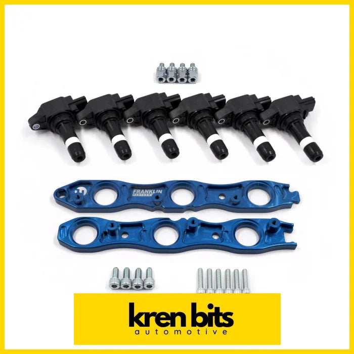 Vr38 Coil Conversion Kit For Nissan Rb Engines Blue / Non Neo Complete (Hitachi Coils)