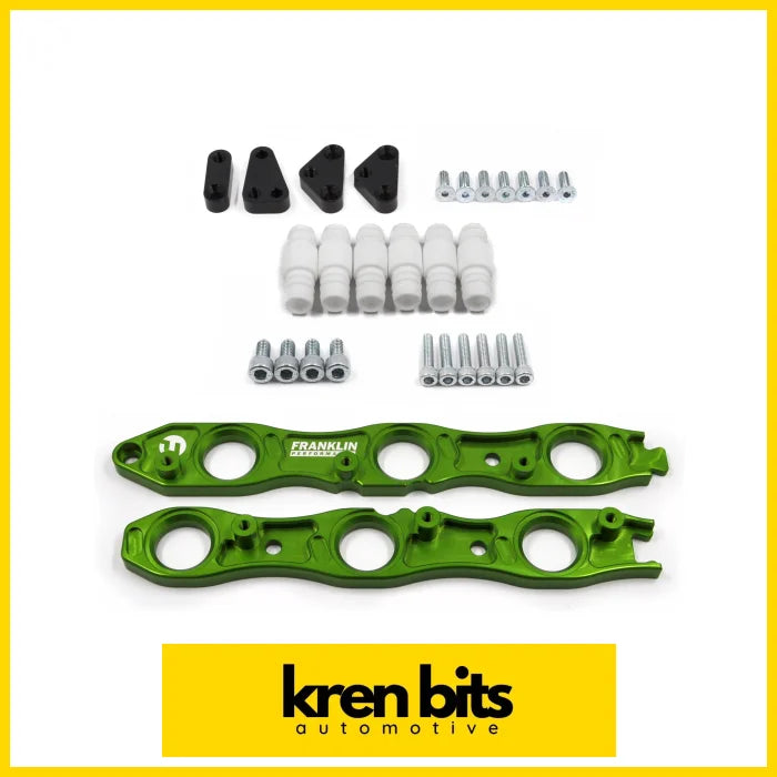 Vr38 Coil Conversion Kit For Nissan Rb Engines Green / Neo Bracket Set Only