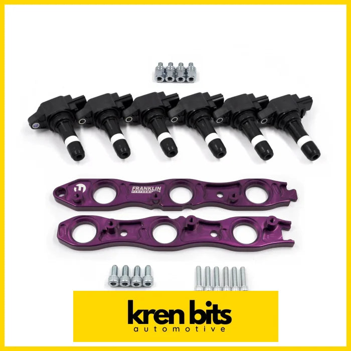 Vr38 Coil Conversion Kit For Nissan Rb Engines Purple / Non Neo Complete (Hitachi Coils)