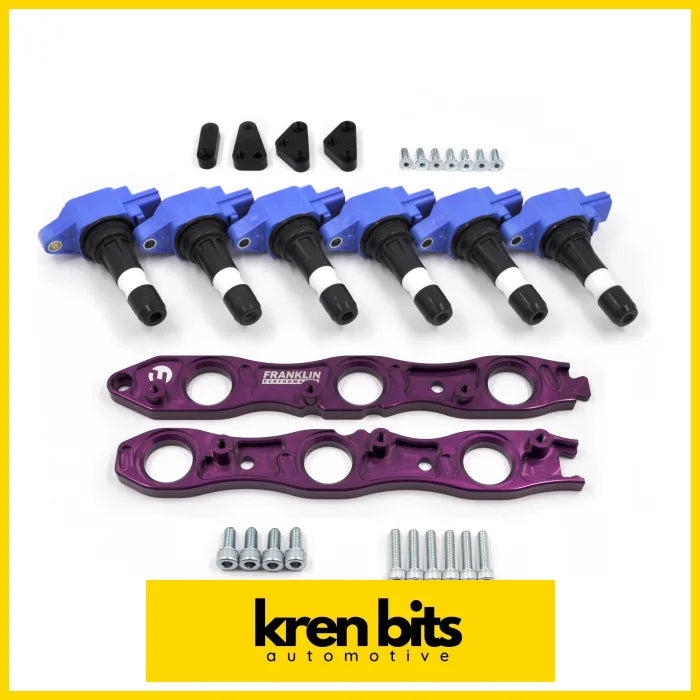 Vr38 Coil Conversion Kit For Nissan Rb Engines Purple / Non Neo Complete (Spit Fire)