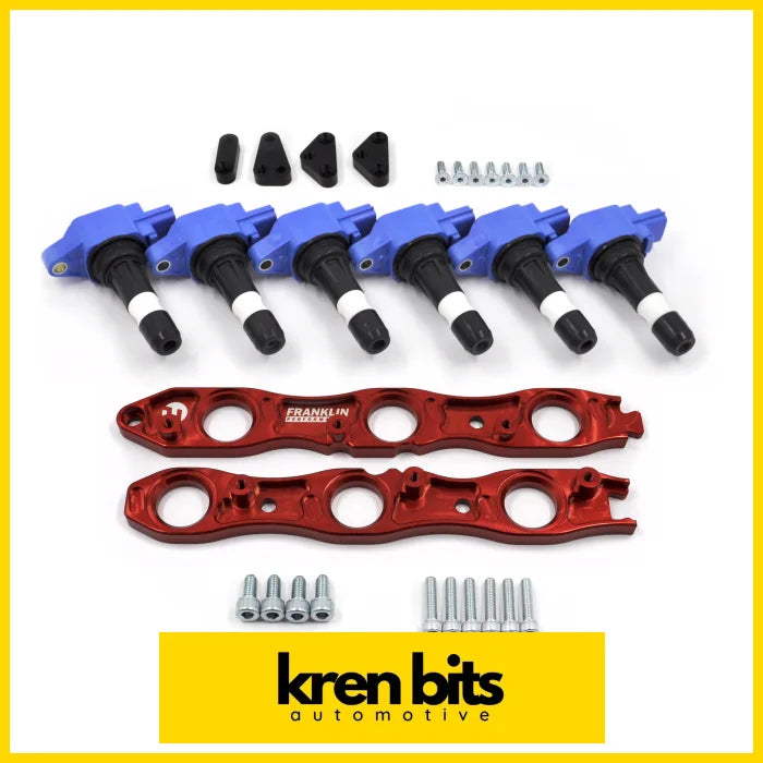 Vr38 Coil Conversion Kit For Nissan Rb Engines Red / Non Neo Complete (Spit Fire)