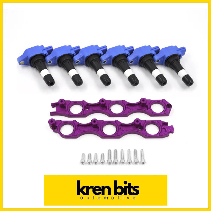 Vr38 Coil Conversion Kit For Toyota Jz Engines Purple / Complete (Spitfire Coils)