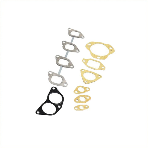 Set of black silver and gold metallic automotive gaskets with various shapes for Nissan Navara D22 VRS head gasket kit
