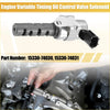 Silver metallic vvt oil control valve solenoid with black connector for toyota camshaft engine 15330-74030