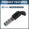 Black and gray vvt solenoid valve body for toyota auris 2009 with molded plastic housing and metallic parts