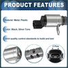 Black and silver-tone metal and plastic vvt solenoid with two-pin connector for toyota prius c 2012-2019 throttle body sensor