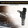 Black and gray molded plastic and metal vvt solenoid with electrical connector for toyota tacoma 2016-2022