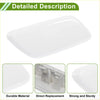 White rectangular plastic washer nozzle cover with rounded edges for toyota land cruiser 2013-2015 unpainted