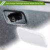 White plastic unpainted washer nozzle cover cap for front bumper headlight washer on toyota land cruiser 2013-2015