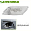 Clear plastic unpainted washer nozzle cover for toyota land cruiser 2013-2015 with molded tabs and central mount