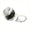 Silver and black water pump assembly with ribbed aluminum housing and pulley for 1.4L nissan datsun sunny b110