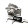 Silver metal engine water pump with machined cast design and mounting holes for datsun nissan presea r10 1.5l 1990-1995