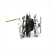 Silver automotive alternator with black pulley and ribbed end cap for nissan datsun 720 1.8l l18s 1980-1986