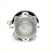 Silver aluminum water pump assembly with ribbed housing and black seal for Nissan Datsun Sunny B110 1970-1973