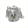 Silver metallic water pump assembly with circular flange and mounting holes for nissan datsun violet 1.4l 1977-1981