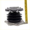 Silver metallic water pump assembly with black rubber gasket and ribbed top for nissan navara pathfinder terrano 1985-1997