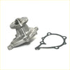 Silver metal water pump assembly with black rubber gasket for nissan sunny 2-door a12 engine 1971-1994