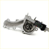 Silver metallic water pump for nissan ad wingroad 1999-2005 with star-shaped impeller and machined flanges