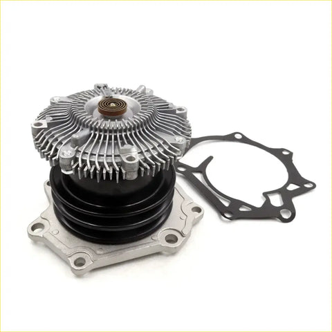 Silver aluminum water pump for nissan atlas cabstar ud condor td27 1986-1990 with black seals and brown bearing