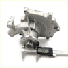 Silver aluminum water pump for nissan caravan homy e24 urvan ld20t 1986-1990 with machined surfaces and bolts