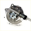Silver metallic car alternator with star-shaped internal component and cooling fins for nissan d21 pathfinder terrano wd21 td27t