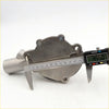 Stainless steel mechanical water pump with curved housing and threaded inlet for nissan datsun ute 1965-1986