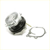 Silver and black automotive water pump with ribbed aluminum housing and gasket for Nissan Datsun Violet Auster 1977-1981