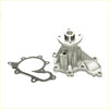 Silver aluminum water pump with black rubber gasket for nissan navara d40 frontier pathfinder r51 yd25 engines