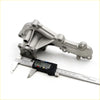 Silver machined metal engine water pump for nissan sentra sunny lucino 200sx with digital caliper on top
