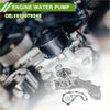 Silver engine water pump with black rubber cap and gasket for toyota fortuner 2004-2015 engine cooling system
