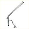Silver metallic water pump inlet pipe with red rubber cap and mounting brackets for mitsubishi challenger triton l200