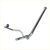 Shiny chrome-finished metal water pump inlet pipe with red cap and brackets for mitsubishi challenger triton l200 96-06