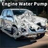 Silver engine water pump with metallic finish and multiple threaded ports for toyota 1z 2z 11z 12z 13z models