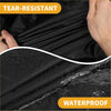 Black tear-resistant waterproof fabric with textured weave for waterproof all weather car cover toyota grand highlander 2024