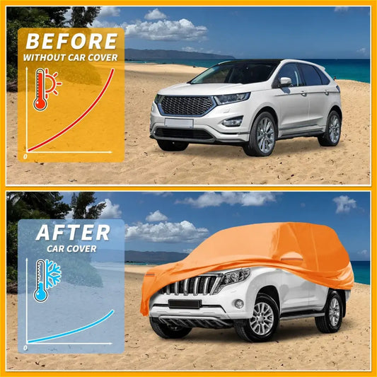 Waterproof All Weather Car Cover for Toyota Land Cruiser (2016-2023) - Parts & Accessories