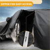 Black waterproof all weather car cover for toyota rav4 2019-2023 with zipper for easy access