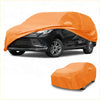 Bright orange waterproof all weather car cover for toyota sienna made of durable water-resistant fabric with snug fit