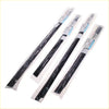 Black rubber windshield wiper blades in clear plastic with barcodes for weatherstrip assy doors glass outer toyota hilux 1997-2005