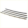 Black rubber weatherstrip with metallic clips for Nissan Datsun 620 1972-1979 automotive window seals