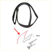 Black rubber weatherstrip glass run channel for Mitsubishi Colt Triton car door window seal