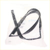 Black rubber weatherstrip glass run channel seal for mitsubishi colt triton in clear plastic bag