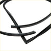 Black rubber weatherstrip seal set for Isuzu Faster Rodeo Bedford shown from the back side for door use