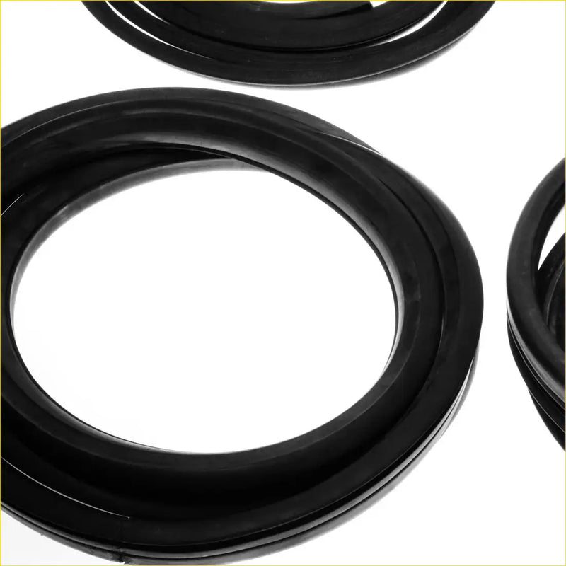 Black rubber weatherstrip seals set with smooth glossy finish for Isuzu Faster Rodeo Bedford cars